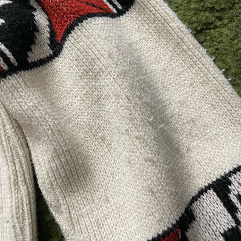 Vintage Shawl Collar Aztec Knit Cardigan - Picture 9 of 11